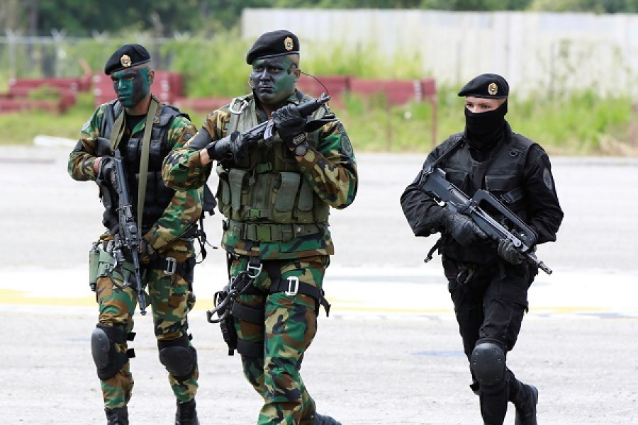 Comandos de la 99 Brigada de Fuerzas Especiales del Ejército en el acto de activación. Foto: Ministerio del Poder Popular para la Defensa.