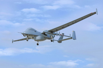 Versión marítima del dron Heron 1. Foto: IAI