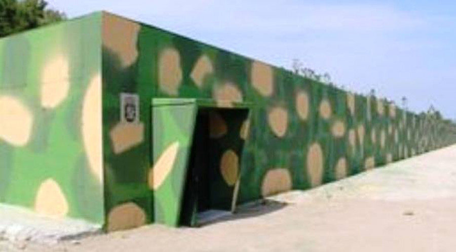 Galería de tiro de Figueirido. Foto: Ejército de Tierra