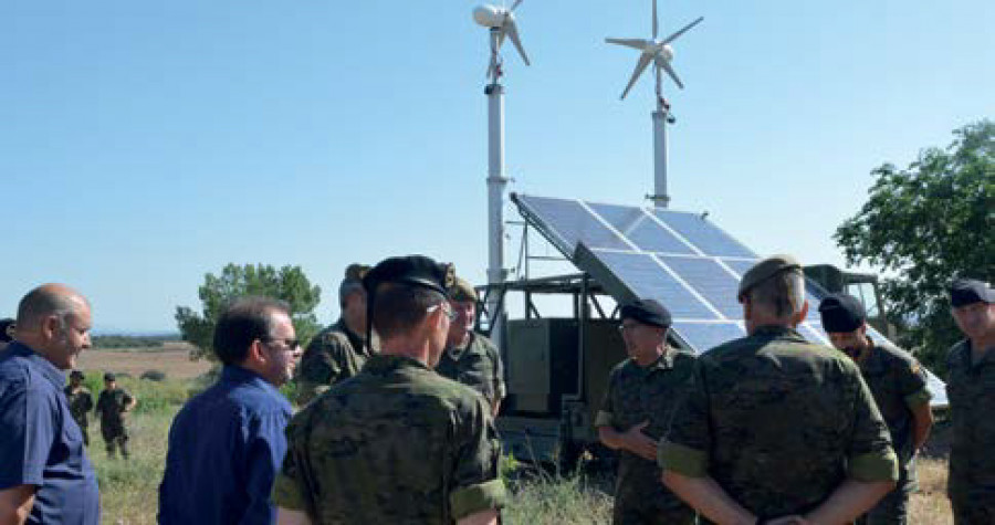 Presentación del puesto de mando Verde. Foto: Ejército