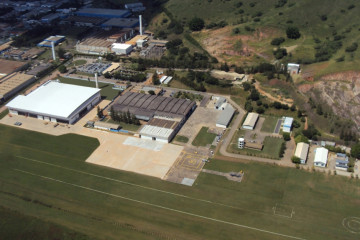 Vista Aérea de la fábrica de Helibras en Itajubá MG. Fotos: Helibras: Helibras, R. Caiafa y R. Olivas.