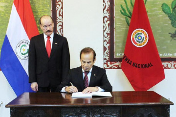 El ministro de Defensa de Paraguay, Diógenes Martínez. Foto: Ministerio de Defensa de Paraguay.