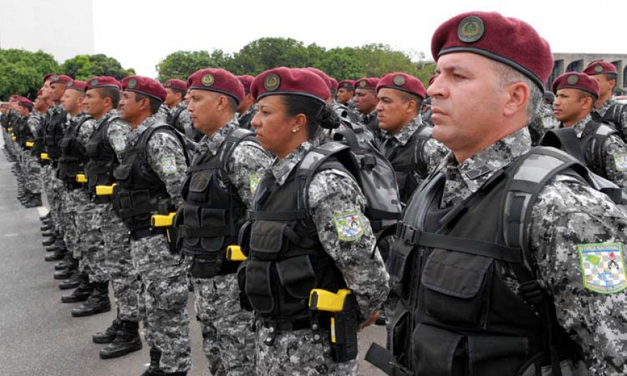300 policiais da FNSP reforçam a segurança da cidade do Rio de Janeiro. Foto: Ministério da Justiça.