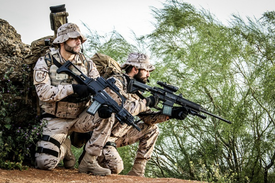 Tiradores de la Infantería de Marina. Foto: Armada