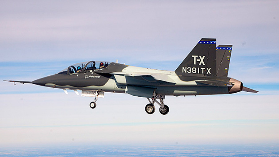 Avión de entrenamiento T-X desarrollado por Boeing y Saab. Imagen: Boeing