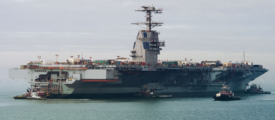 Portaaviones CVN-78 Gerald R. Ford. Fotos: Huntington Ingalls Industries y US Navy