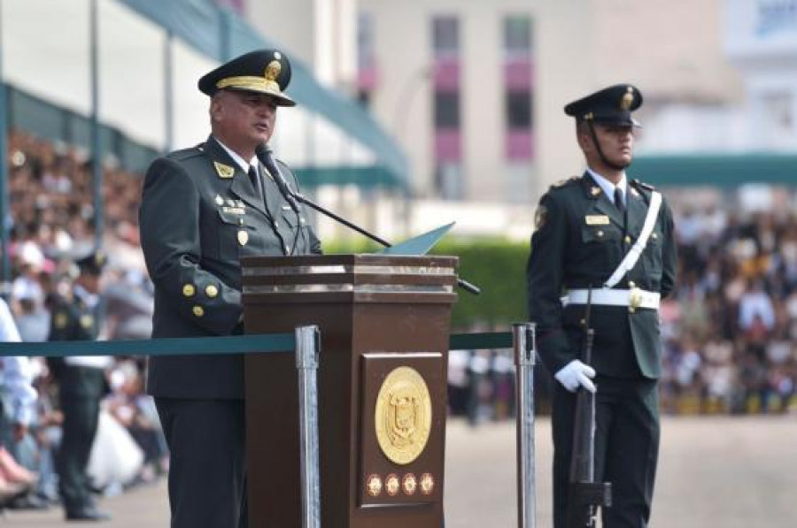 El teniente general Richard Zubiate, nuevo director general de la PNP. Foto: Ministerio del Interior del Perú