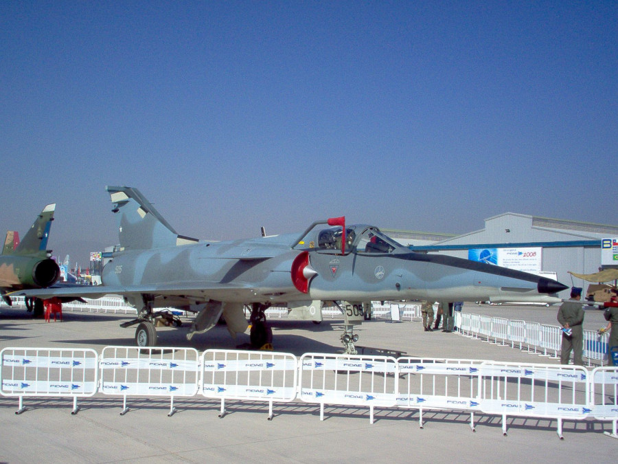 Mirage M50 Pantera en Fidae 2006. Foto: Nicolás GarcíaINFODEFENSA.COM