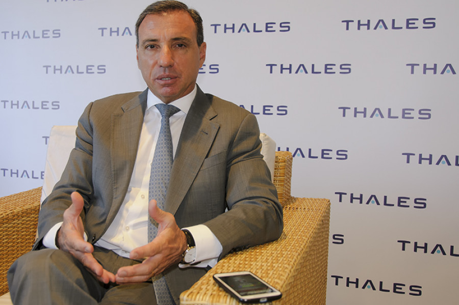 El vicepresidente de Thales para América Latina, Rubén Lazo. Foto: Roberto Caiafa