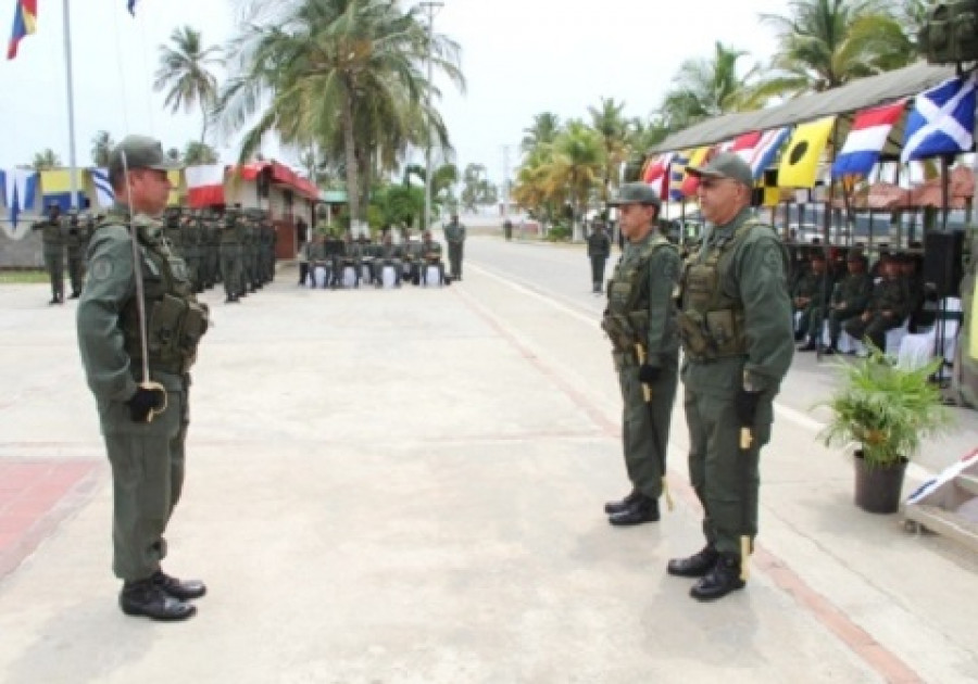 Acto de activación de la Brigada de Ingenieros Contralmirante José Prudencio Padilla. Foto: Armada de Venezuela.