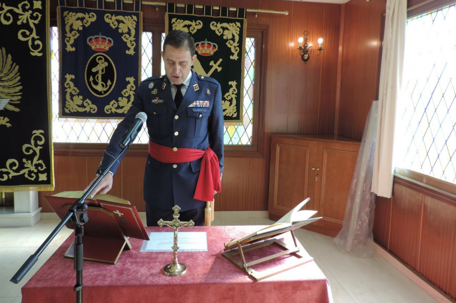 El general Braco jurando su nuevo cargo. Foto: Emad