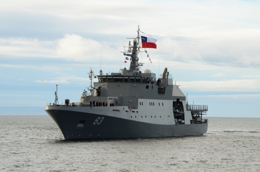 OPV-83 Marinero Fuentealba. Foto: Armada de Chile