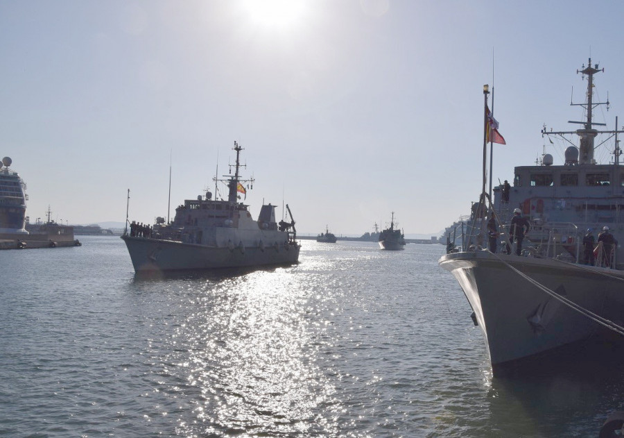 Entrada del Tajo en la Base Naval de Porto Pi tras finalizar la misión. Foto: Emad