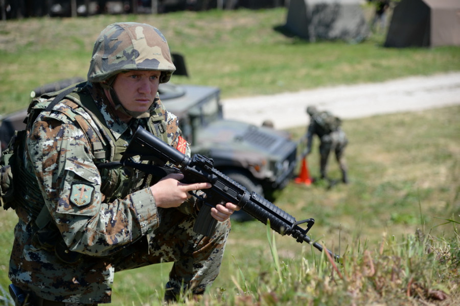 Maniobras militares del Ejército macedonio. Foto: Ministerio de Defensa de Macedonia