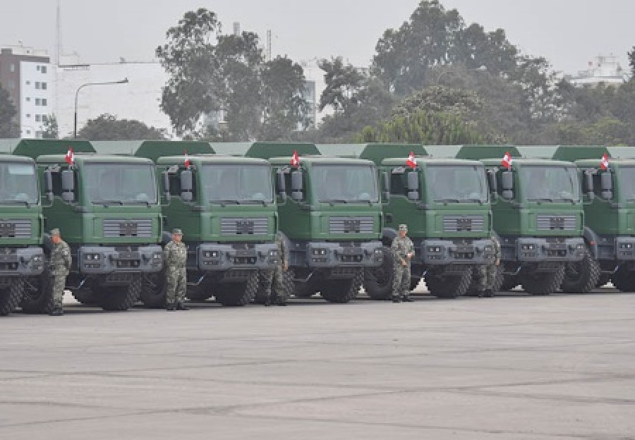 Camiones MAN del Ejército de Perú: Foto Ejército de Perú