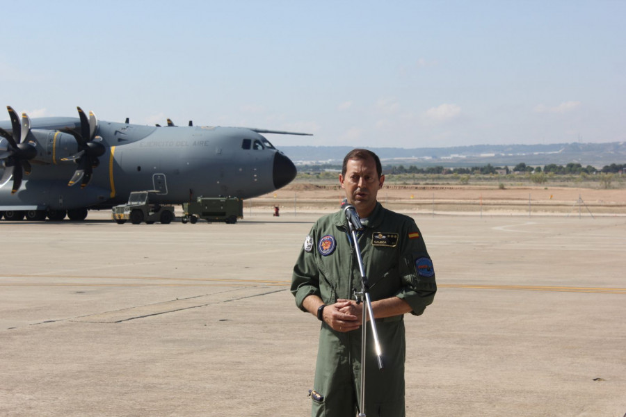 Coronel jefe del Ala 31, Andrés Gamboa. Foto: Infodefensa.com