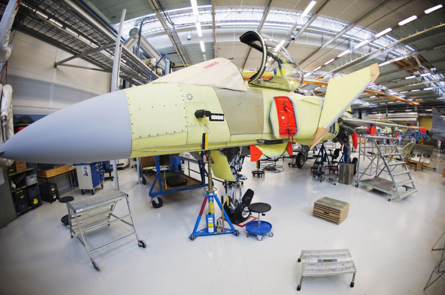 Gripen Assembly Line SAAB Photo