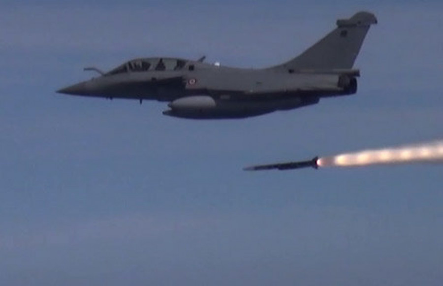 Imagen de archivo del disparo de un Meteor por un caza Rafale. Foto: DGA