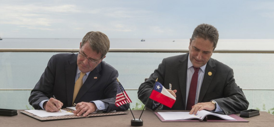 Firma de acuerdo de cooperacion RDTE entre Chile y Estados Unidos