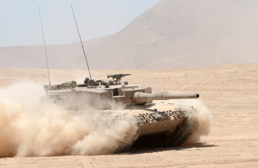 Competencia de tanques Leopard 2A4 Ejercito de Chile