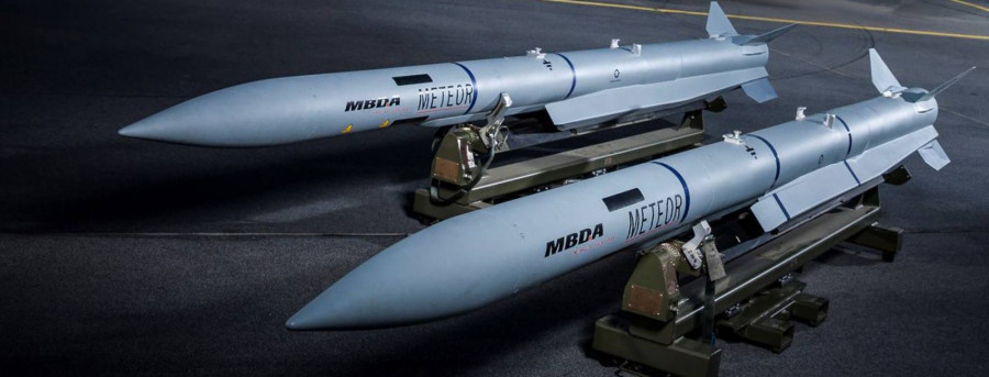 Dos misiles Meteor listos para equipar un avión de combate. Foto: Meteor