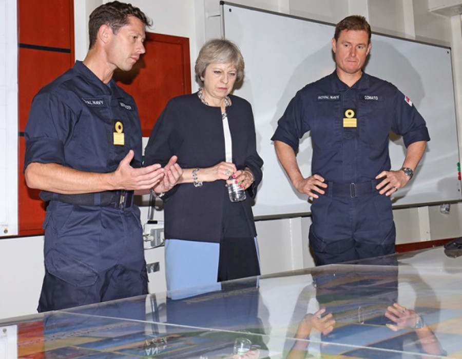 170124 theresa may royal navy