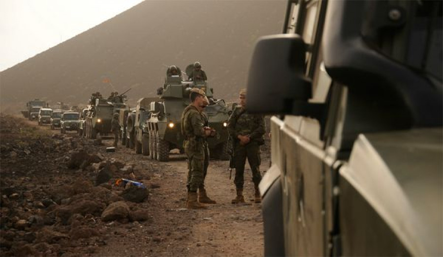 Adiestramiento del contingente para la misión. Foto: BRI XVI