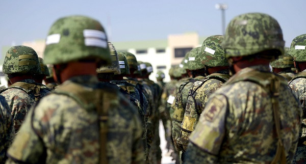 Tropas de Policía Militar del Ejército de México. Foto: Presidencia de la República Mexicana.