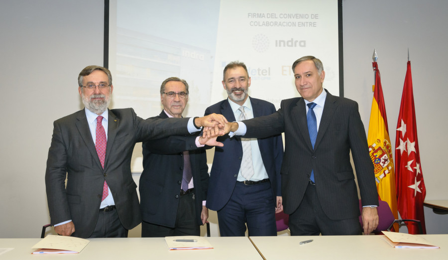 Firma Acuerdo Colaboracion UPM Indra