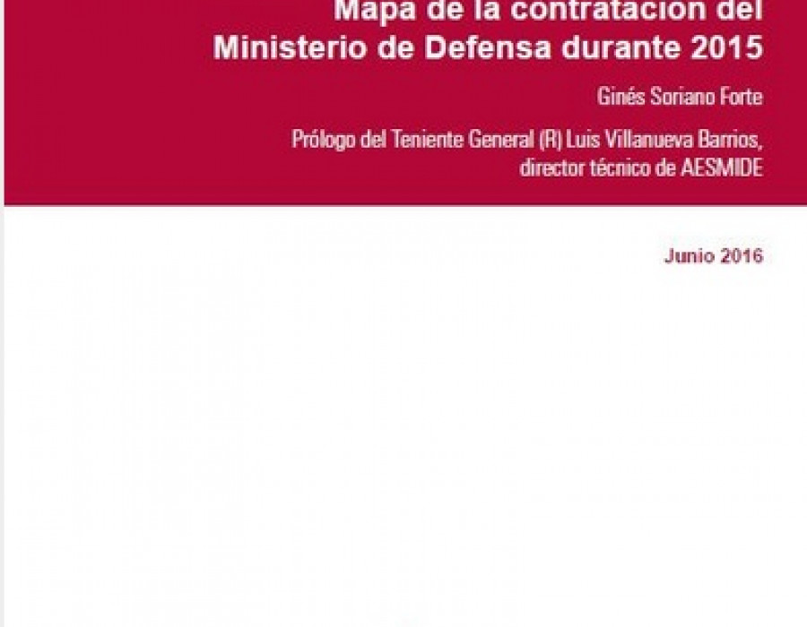 160708 portada mapa contrataciones defensa espana ejercicio 2015 IDS