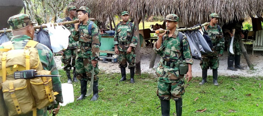 Surinam FzaTerrestre Selva MinDefS