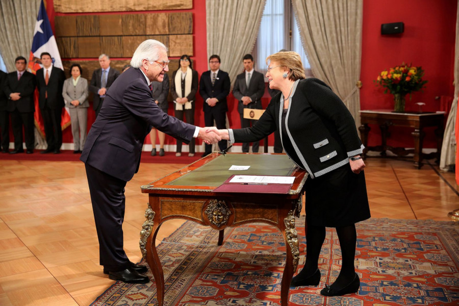 Mario Fernandez nuevo ministro del Interior y Seguridad Publica de Chile