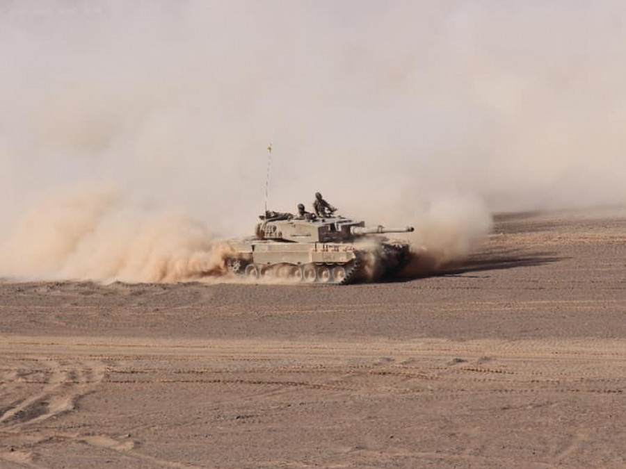 Leopard 2A4 del Grupo de Tanques N°8 Exploradores. Foto: Ejército de Chile
