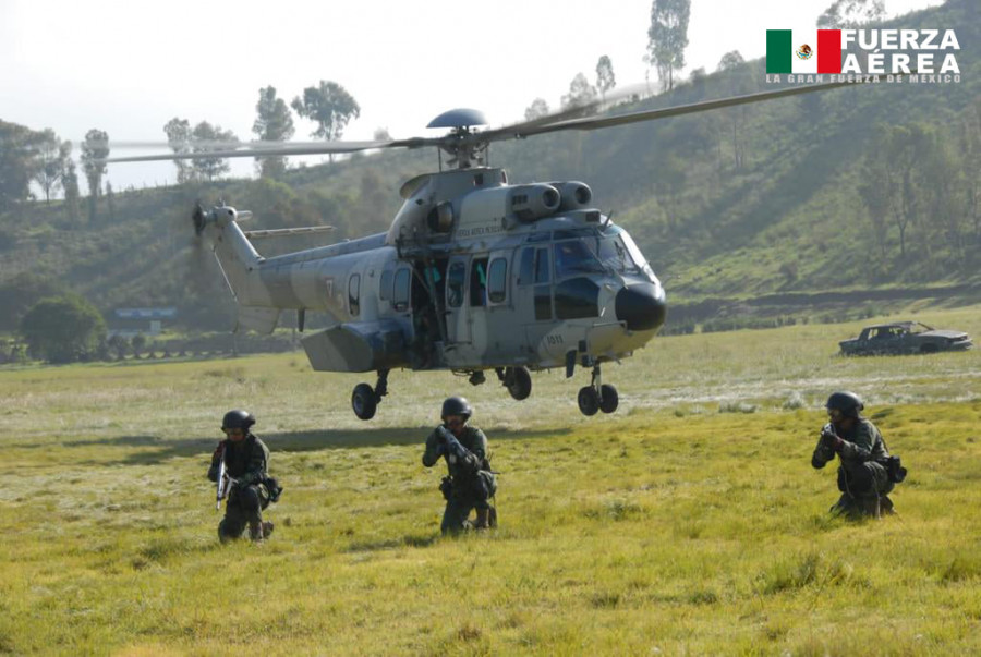Despliegue Fuerza Aérea Mexicana. Foto: Sedena