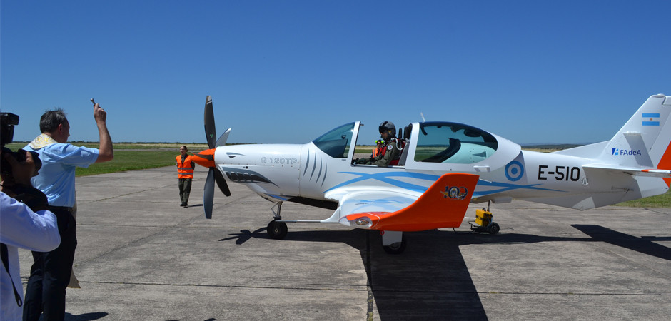 Un Grob G120-TP argentino. Foto: Noticias en vuelo