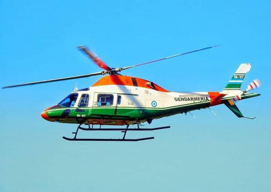 Un helicóptero AW 119 Koala de la GNA. Foto: Gastón Hernández.