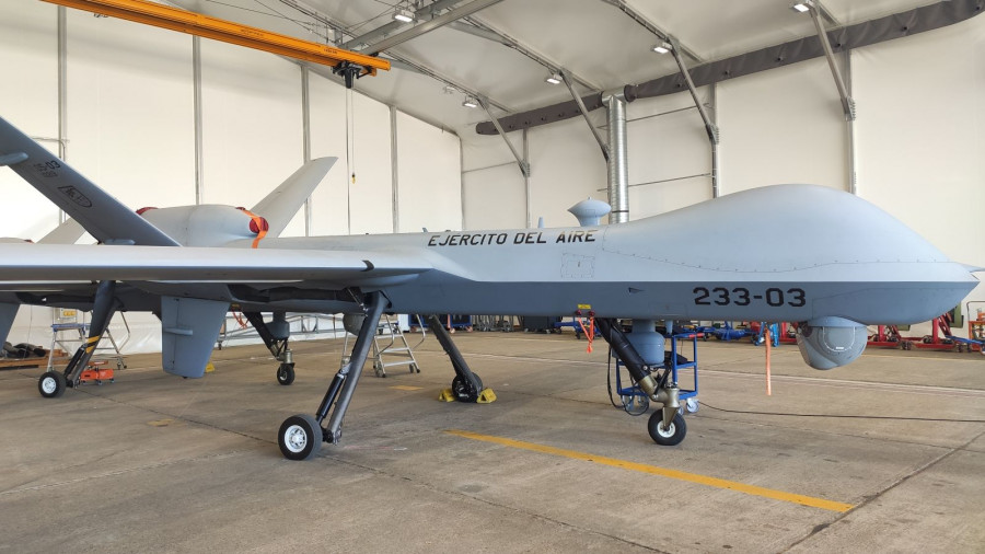RPAS Predator B del Ejército del Aire. Foto: B. CarrascoInfodefensa.com