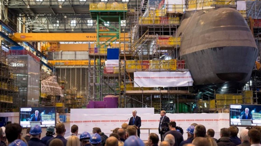 Planta de construcción de submarinos nucleares británicos. Foto: Royal Navy