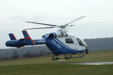 Helicóptero de la Policía Estatal de Baja Sajonia. Foto: Centum