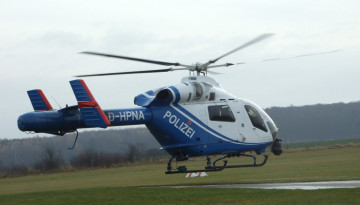 Helicóptero de la Policía Estatal de Baja Sajonia. Foto: Centum