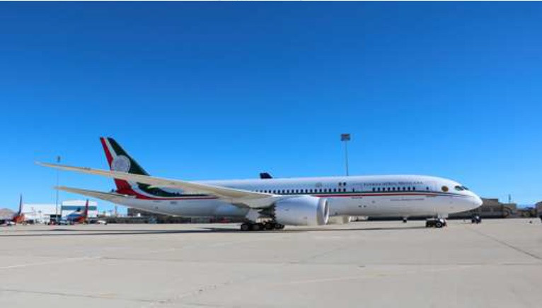 Avión Presidencial. Foto: Fuerza Aérea Mexicana