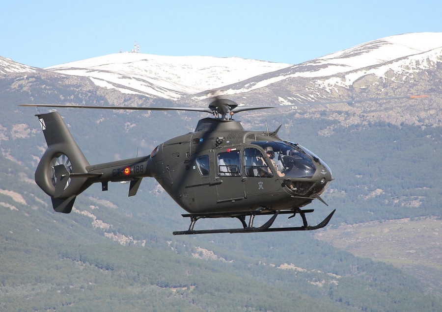 Helicóptero H135 de las Famet. Foto: Ejército de Tierra