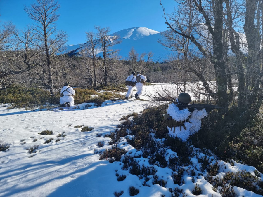 El período contempló un eje táctico y un eje técnico e incluyó técnicas para poder combatir y vivir en la montaña. Foto: Ejército de Chile