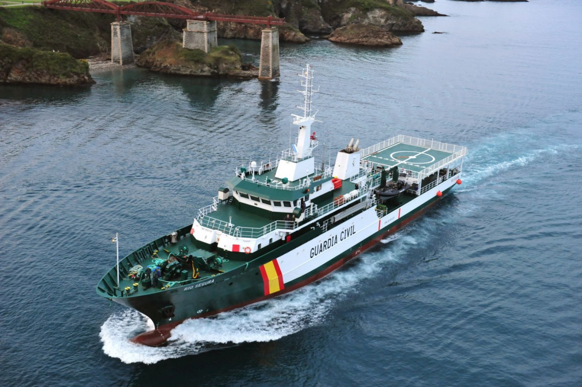 Buque oceánico Río Segura. Foto: Guardia Civil