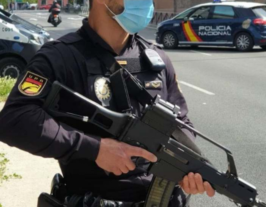 Miembro del UPR de la Policía Nacional equipado con fusil. Foto: Policía Nacional