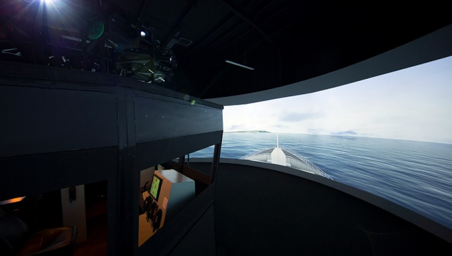 Simulador naval. Foto: Christie
