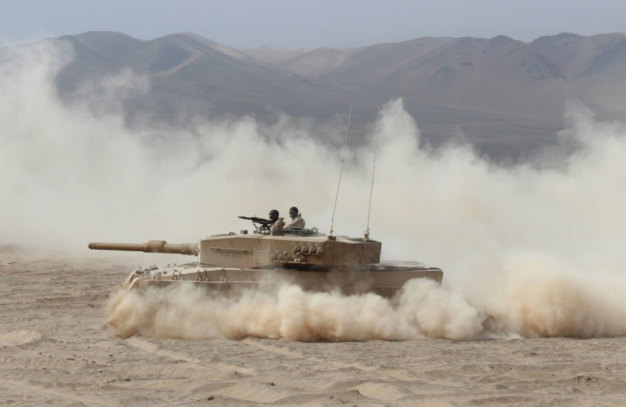 El tanque Leopard 2A4 es la columna vertebral de las Brigadas Acorazadas de la institución. Foto: Ejército de Chile