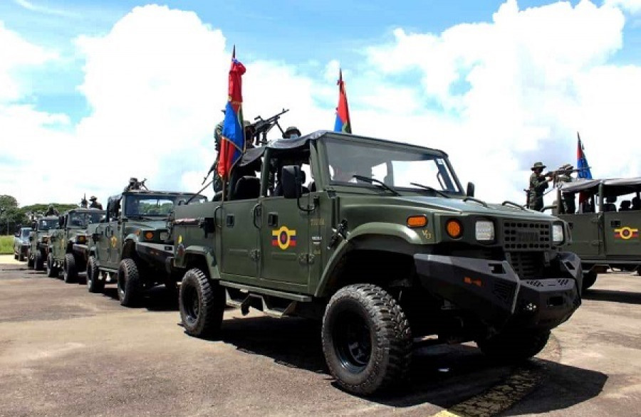 Vehículos tácticos Tiuna entregados. Foto:  Ejército de Venezuela