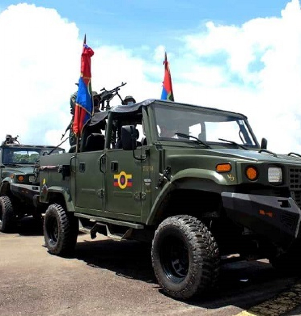 Vehículos tácticos Tiuna entregados. Foto:  Ejército de Venezuela
