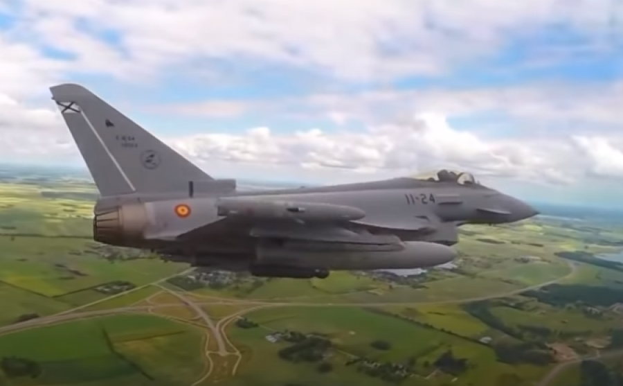 Eurofighter español en el Báltico. Foto: Ejército del Aire